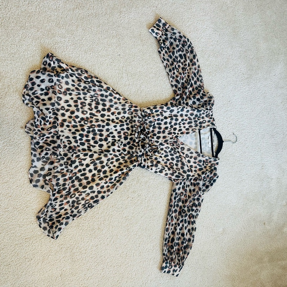Mango Leopard Print Mini Dress - Picture 7 of 11